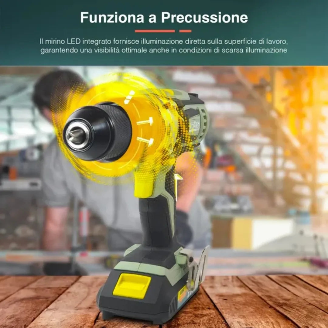 Trapano Avvitatore A Percussione Cordless