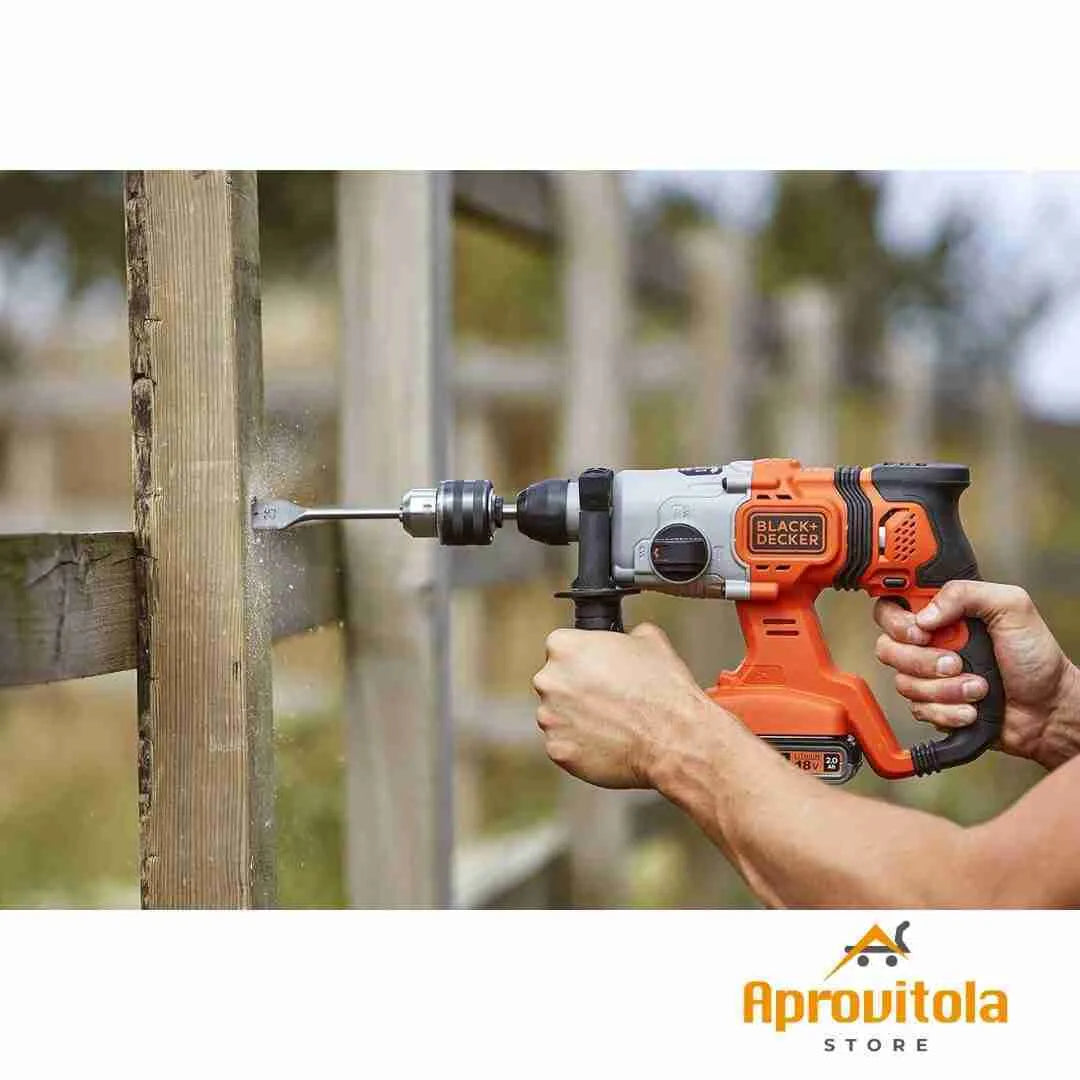 Tassellatore con 2 batterie SDS BCD900E2K | BLACK+DECKER
