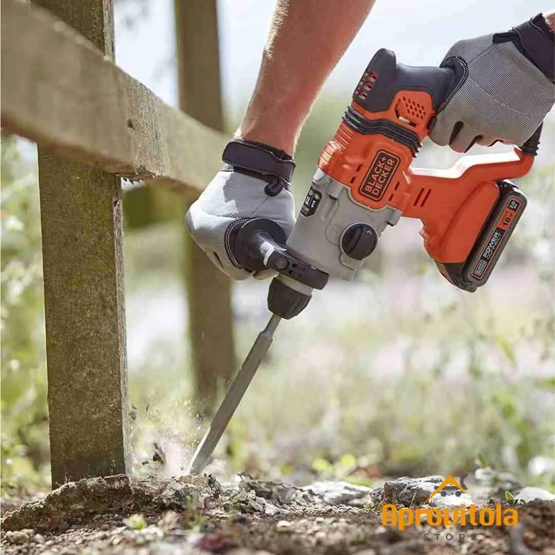 Tassellatore con 2 batterie SDS BCD900E2K | BLACK+DECKER