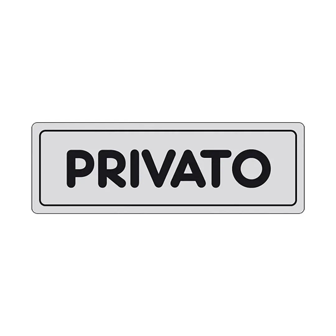 Etichetta Segnaletica Privato