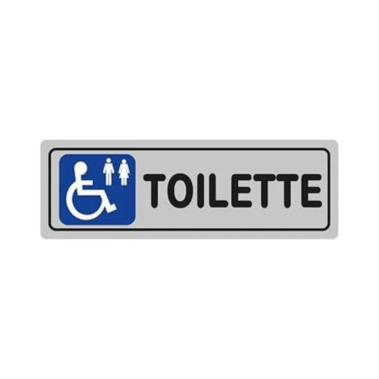 Etichetta Segnaletica Toilette Disabili UomoDonna