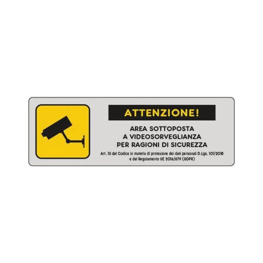 Cartello Segnaletica Area Sottoposta A Sorveglianza