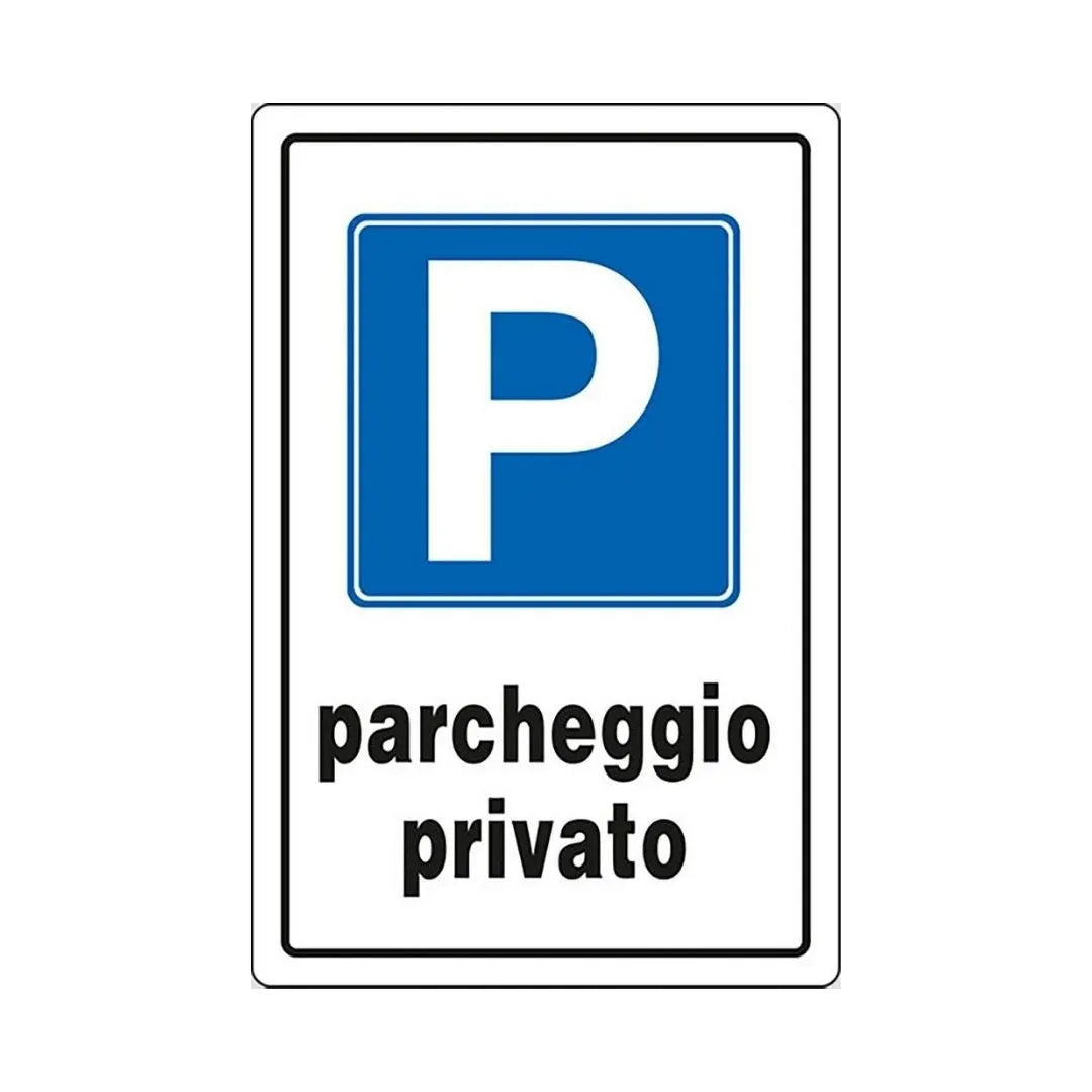 Cartello Segnaletica 'P' Parcheggio Privato