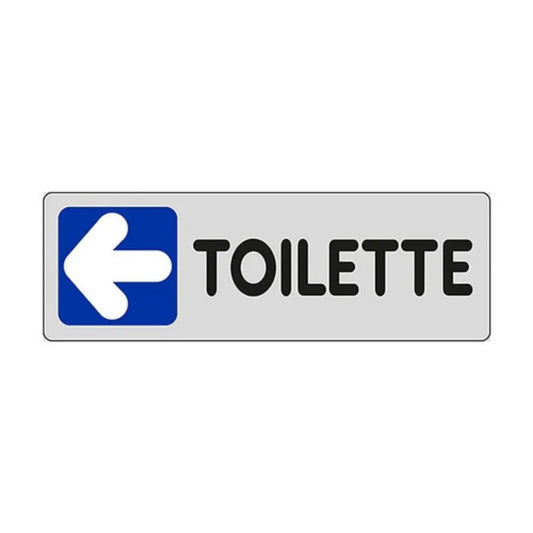 Etichetta Segnaletica Toilette A Sinistra
