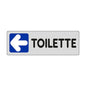 Etichetta Segnaletica Toilette A Sinistra