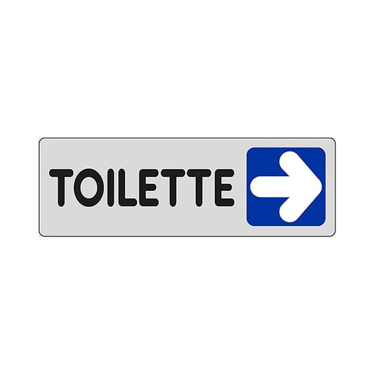 Etichetta Segnaletica Toilette A Destra