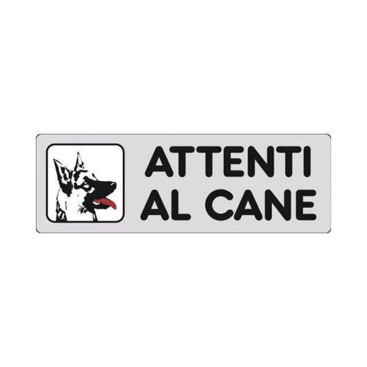 Etichetta Segnaletica Attenti Al Cane