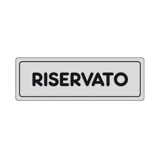 Etichetta Segnaletica Riservato