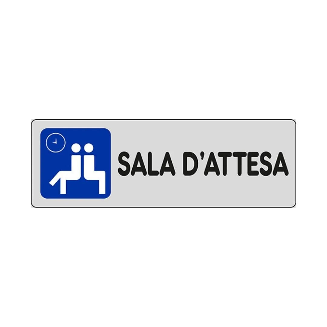 Etichetta Segnaletica Sala D'Attesa