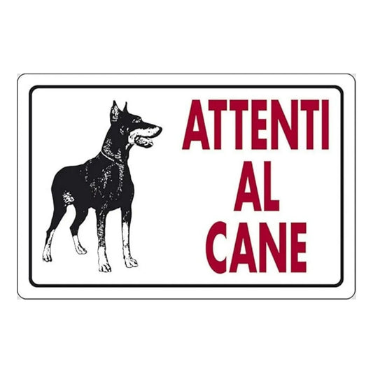 Cartello Segnaletica Attenti Al Cane