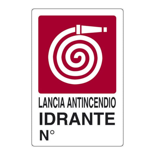 Cartello Segnaletica Lancia Antincendio Idrante