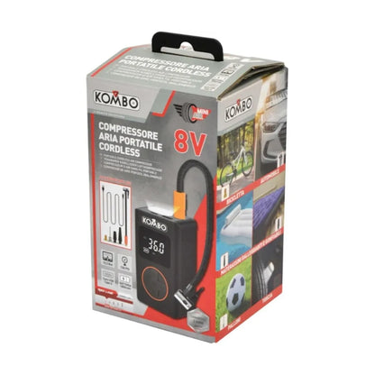 Compressore Aria Portatile Cordless 8V KOMBO