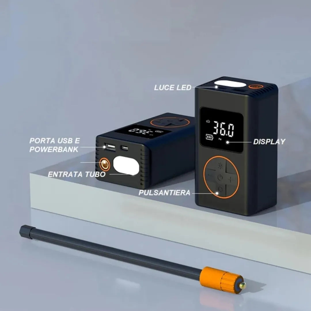 Compressore Aria Portatile Cordless 8V KOMBO