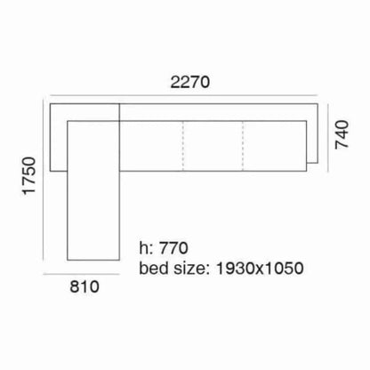 Divano letto con contenitore | MERLIN