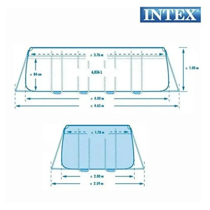 Piscina Rettangolare 400 x 200 x 100 cm