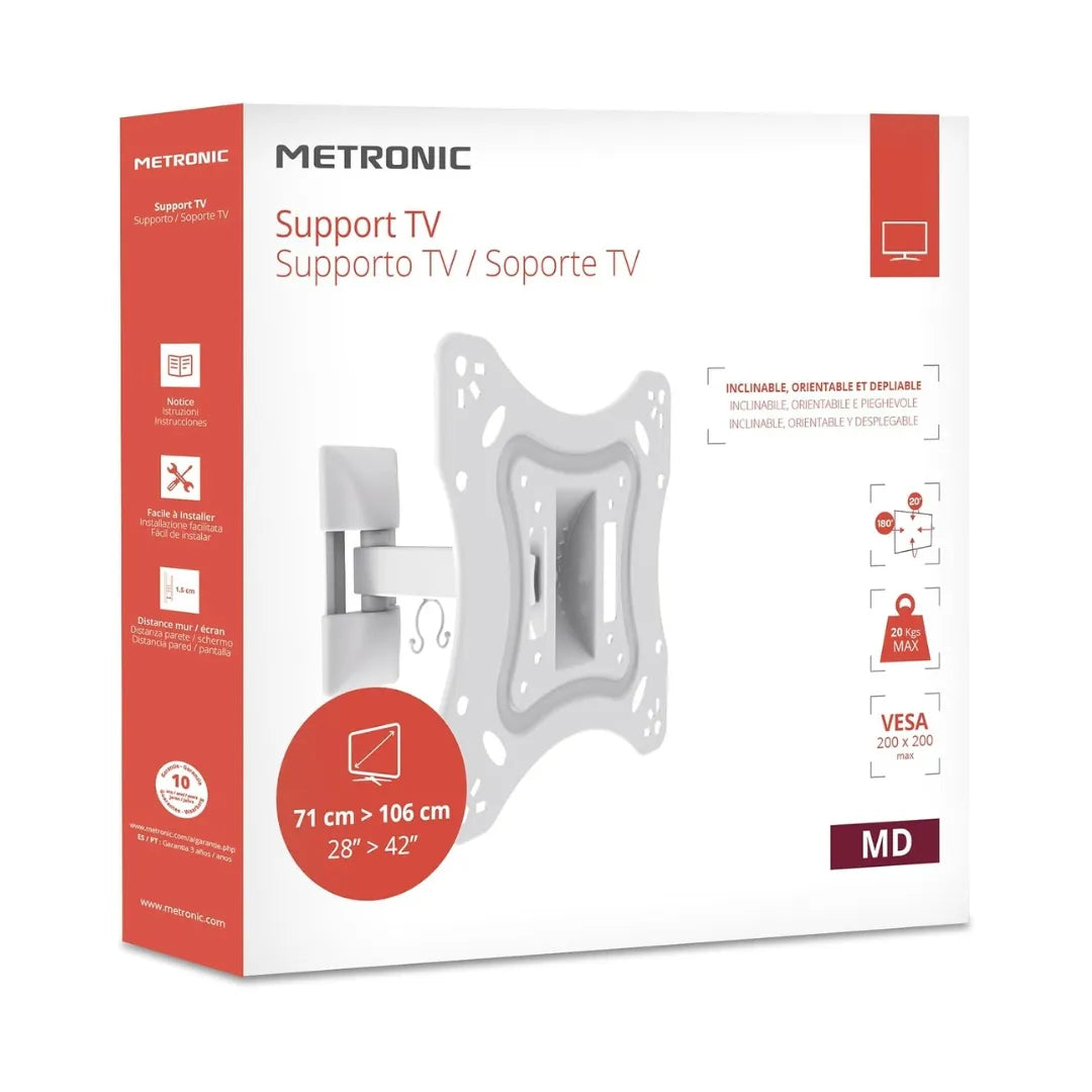 Supporto TV a muro con braccio