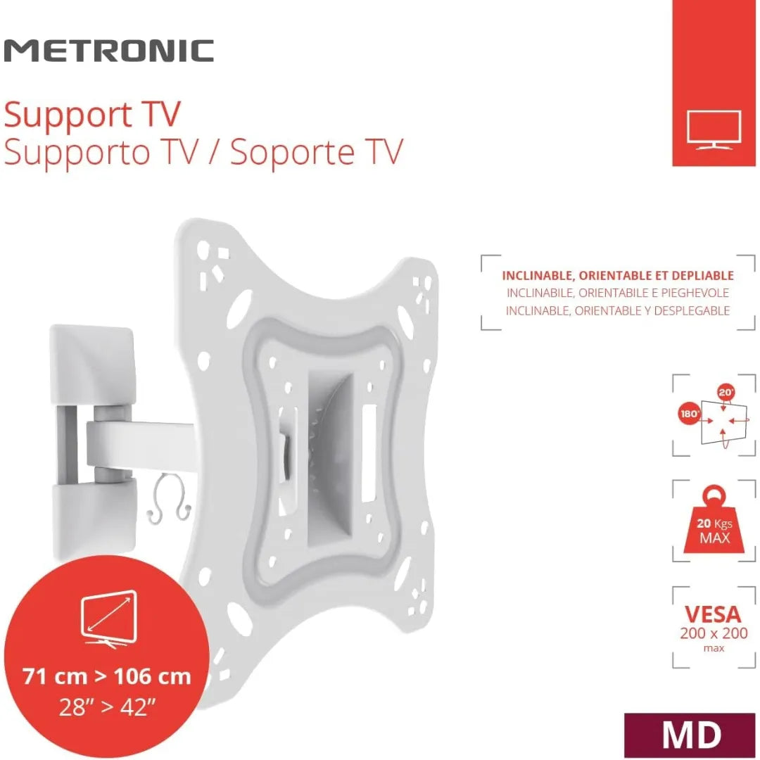 Supporto TV a muro con braccio