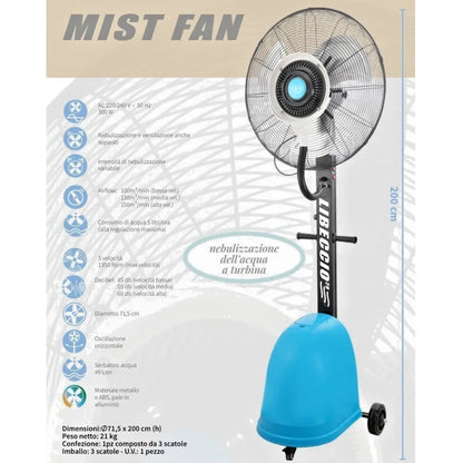 Ventilatore Nebulizzante