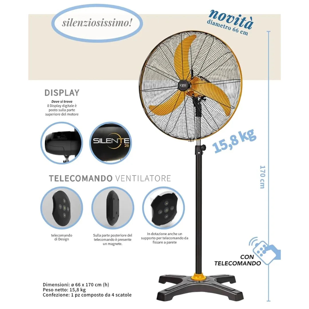 Ventilatore a Piantana Silente (2)