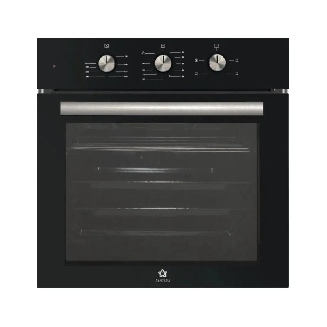forno a incasso ventilato nero