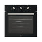 forno a incasso ventilato nero