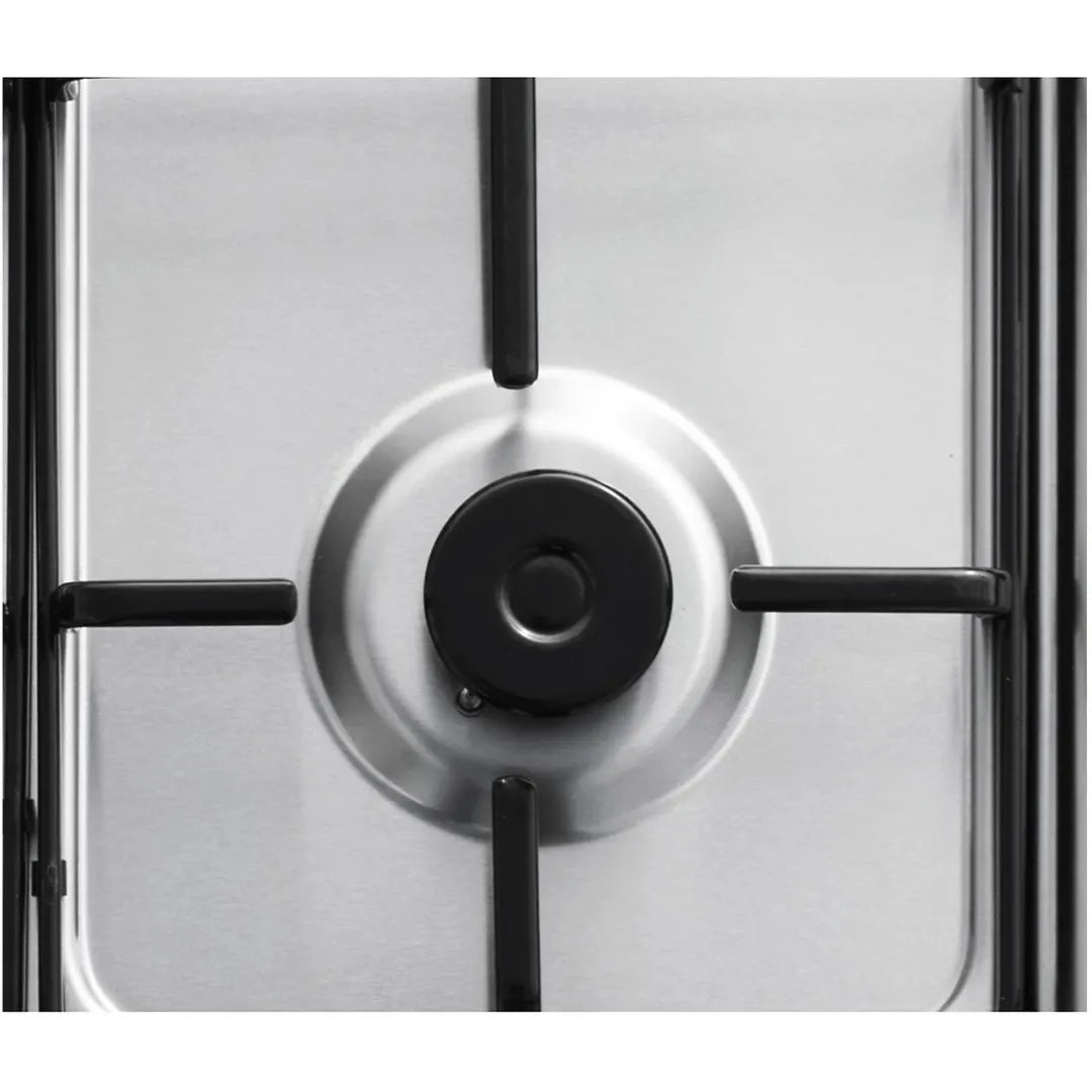 Piano Cottura Inox Gas 60cm Griglia Acciaio
