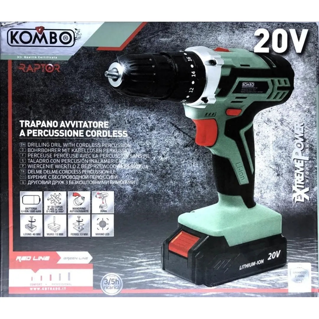 Trapano avvitatore a percussione a batteria