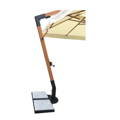 Ombrellone Decentrato palo in legno