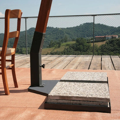 Ombrellone Decentrato palo in legno