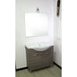 Mobile da bagno 2 cassetti con specchio