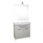 Mobile da bagno 2 cassetti con specchio
